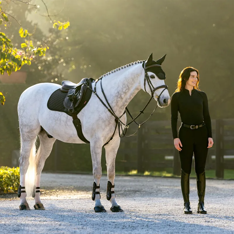 LeMieux Brilliance Close Contact Saddlecloth - Black-3