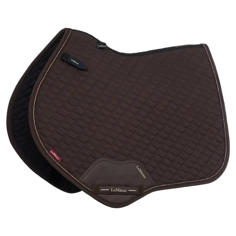LeMieux Brilliance Close Contact Saddlecloth - Espresso