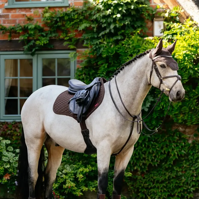 LeMieux Brilliance Close Contact Saddlecloth - Espresso-1