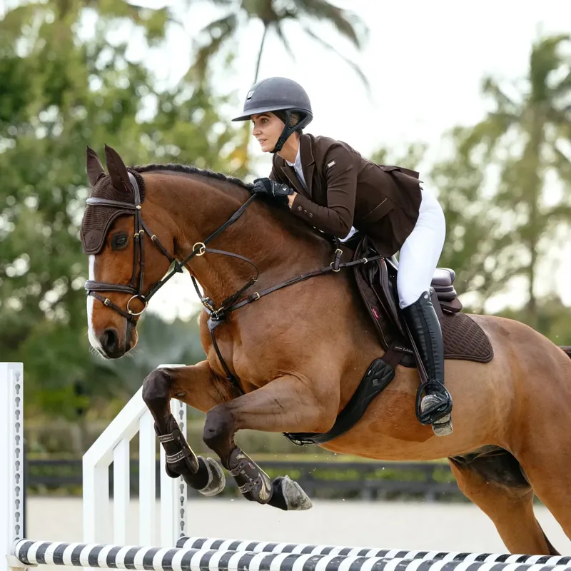 LeMieux Brilliance Close Contact Saddlecloth - Espresso-3