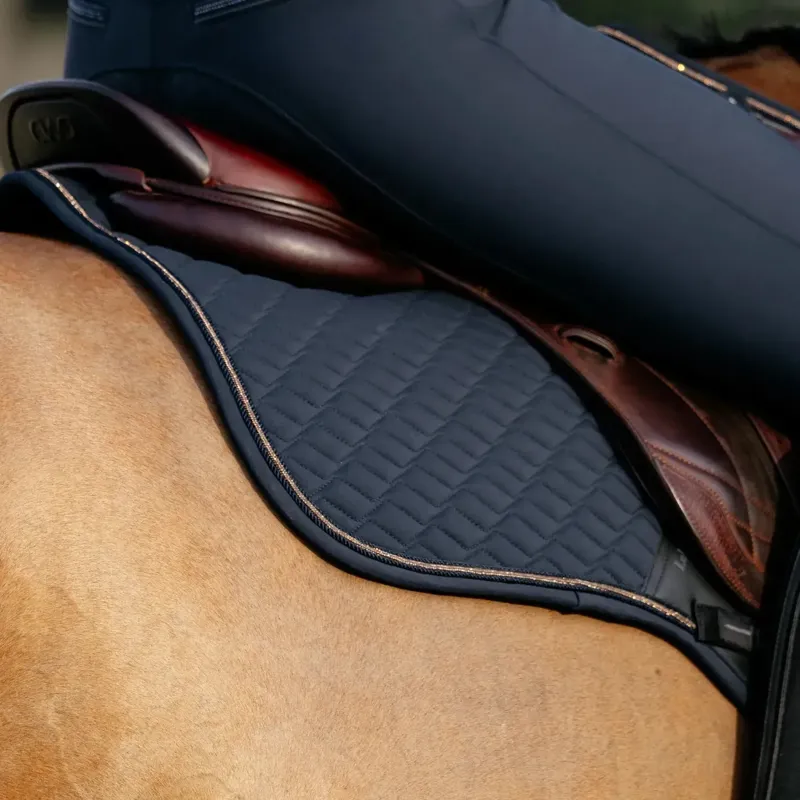 LeMieux Brilliance Close Contact Saddlecloth - Navy-3
