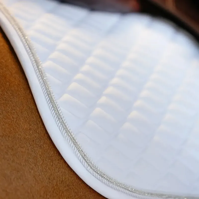 LeMieux Brilliance Close Contact Saddlecloth - White-1