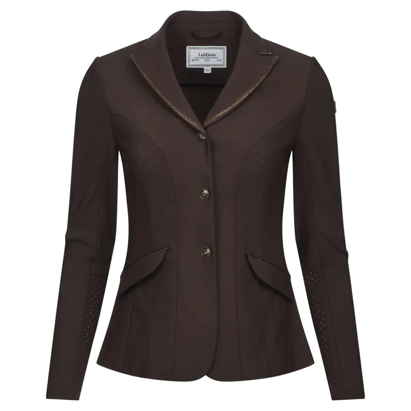 LeMieux Brilliance Diana Womens Show Jacket - Espresso-2
