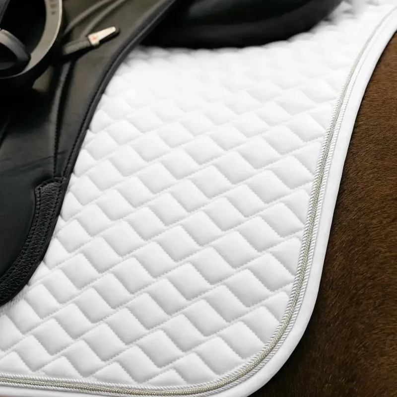 LeMieux Brilliance Dressage Saddlecloth - White-2