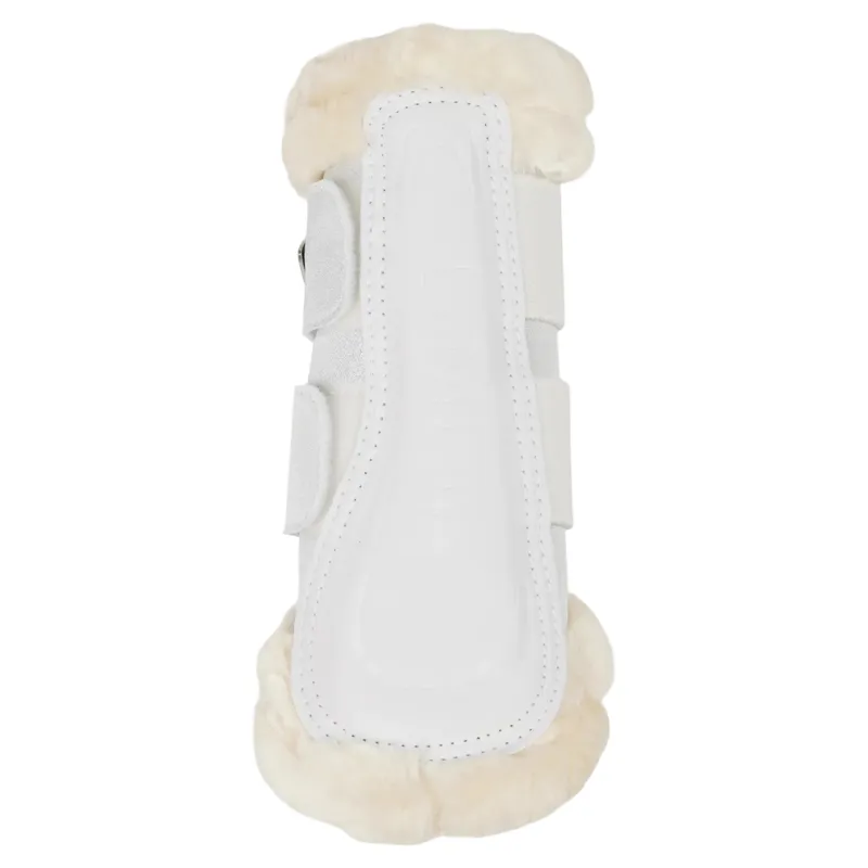 LeMieux Brilliance Fleeced Edge Brushing Boots - White-1
