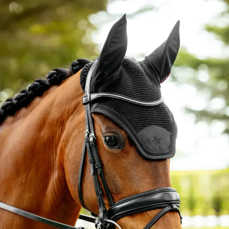 LeMieux Brilliance Fly Veil - Black-1