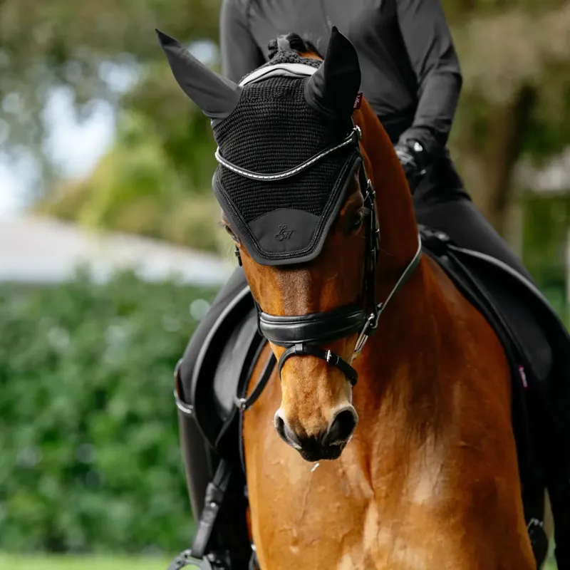LeMieux Brilliance Fly Veil - Black-3