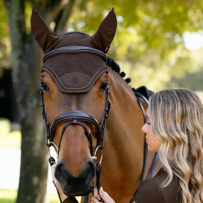 LeMieux Brilliance Fly Veil - Espresso-1