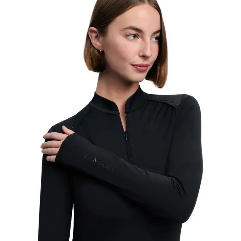 LeMieux Brilliance Heyden Womens Lightweight Base Layer - Black-3