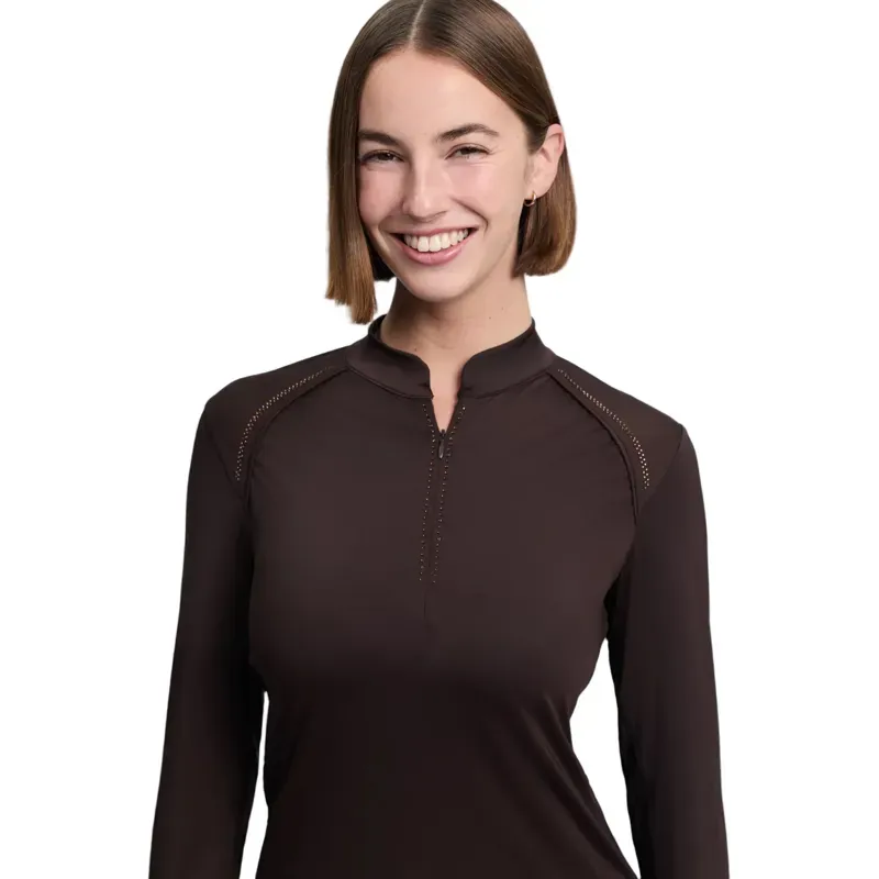 LeMieux Brilliance Heyden Womens Lightweight Base Layer - Espresso-5