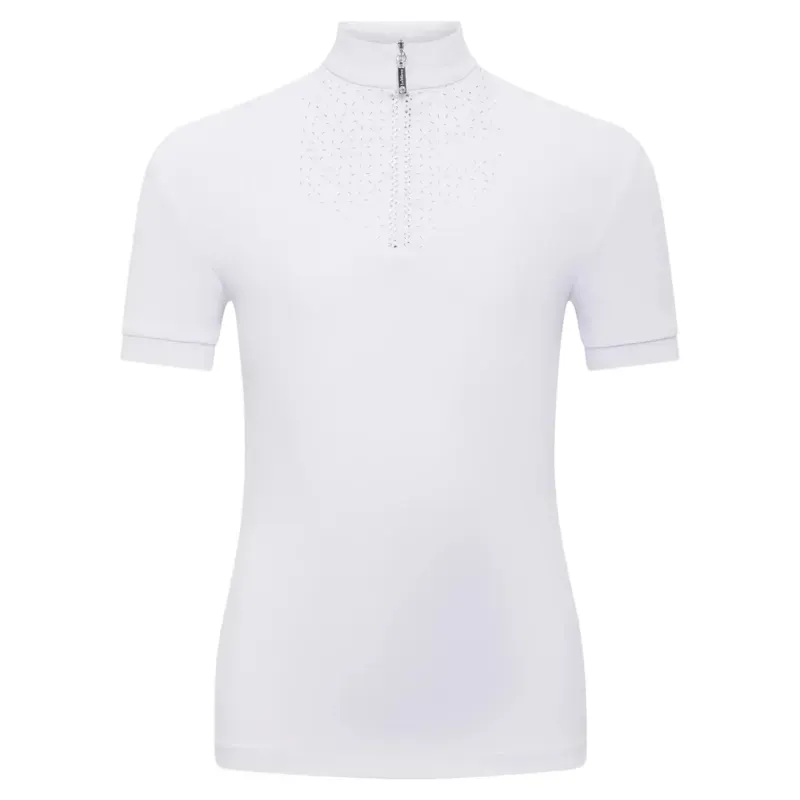 LeMieux Brilliance Verity Womens Short Sleeve Show Shirt - White-3