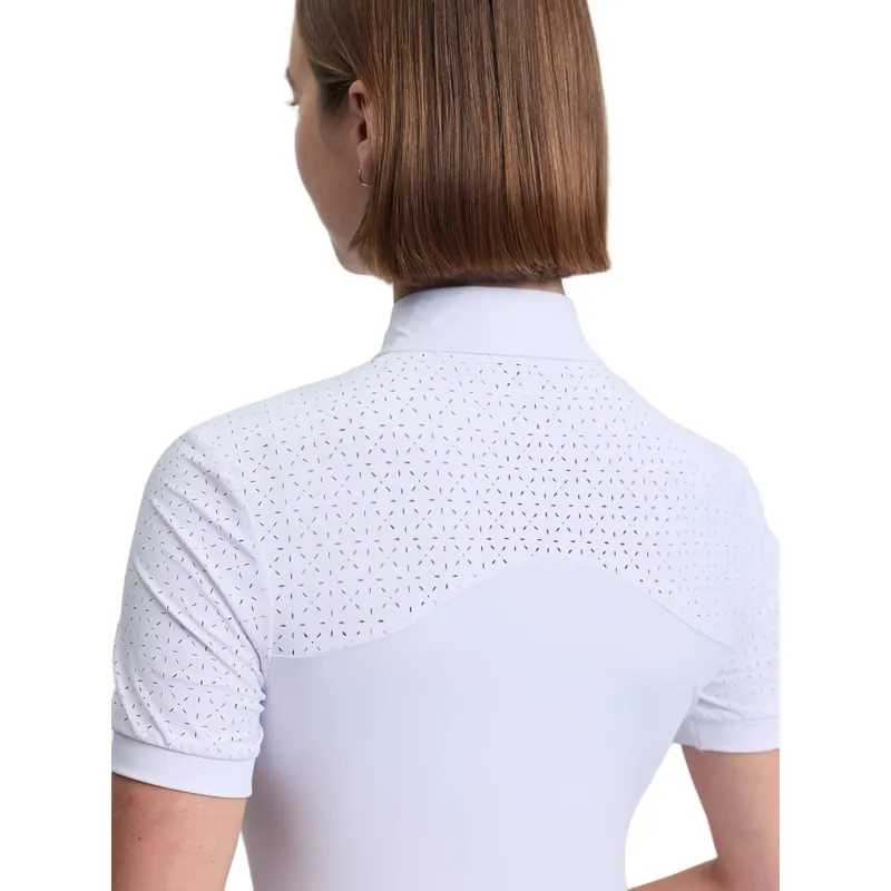 LeMieux Brilliance Verity Womens Short Sleeve Show Shirt - White-4