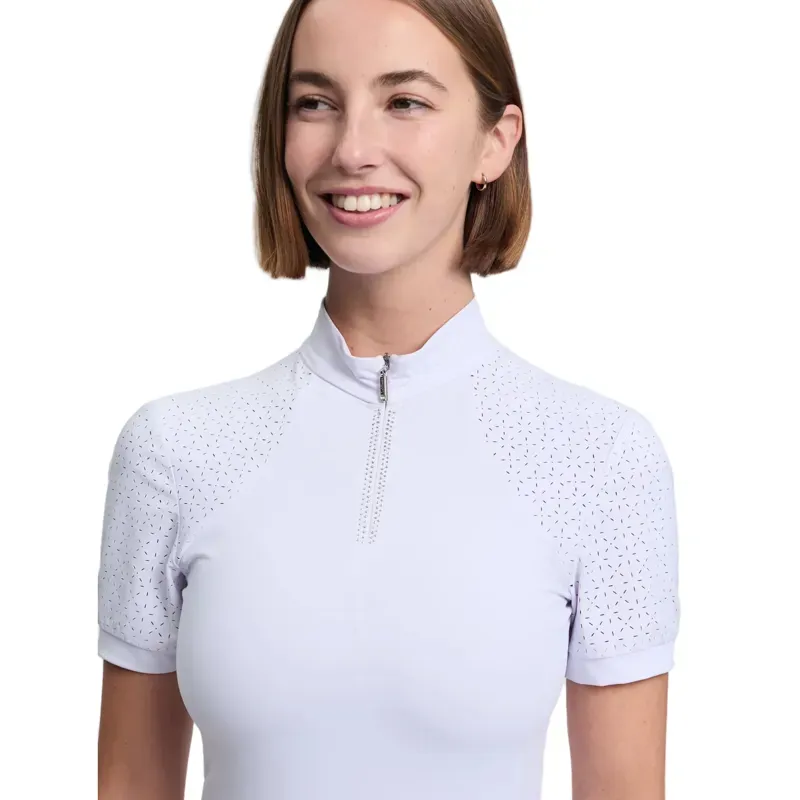 LeMieux Brilliance Verity Womens Short Sleeve Show Shirt - White-5