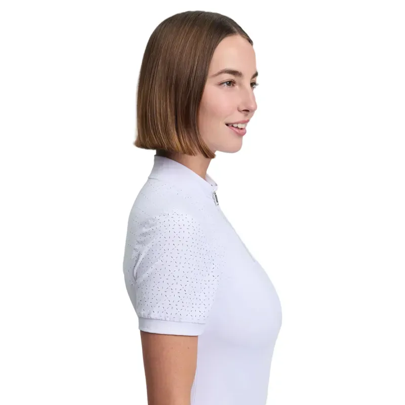 LeMieux Brilliance Verity Womens Short Sleeve Show Shirt - White-6