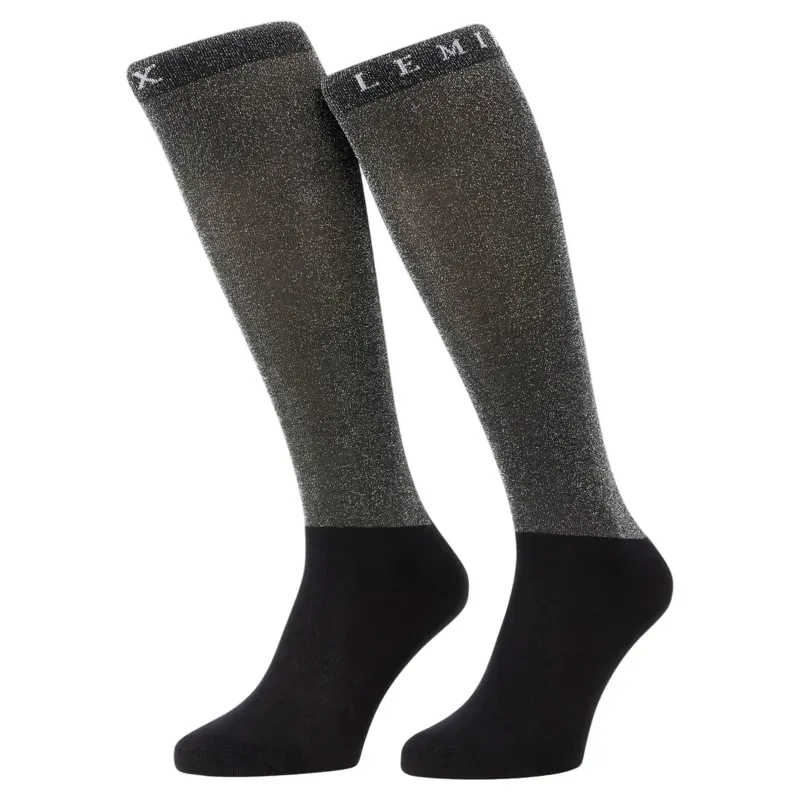 LeMieux Brilliance Womens Competition Tall Riding Socks - Black