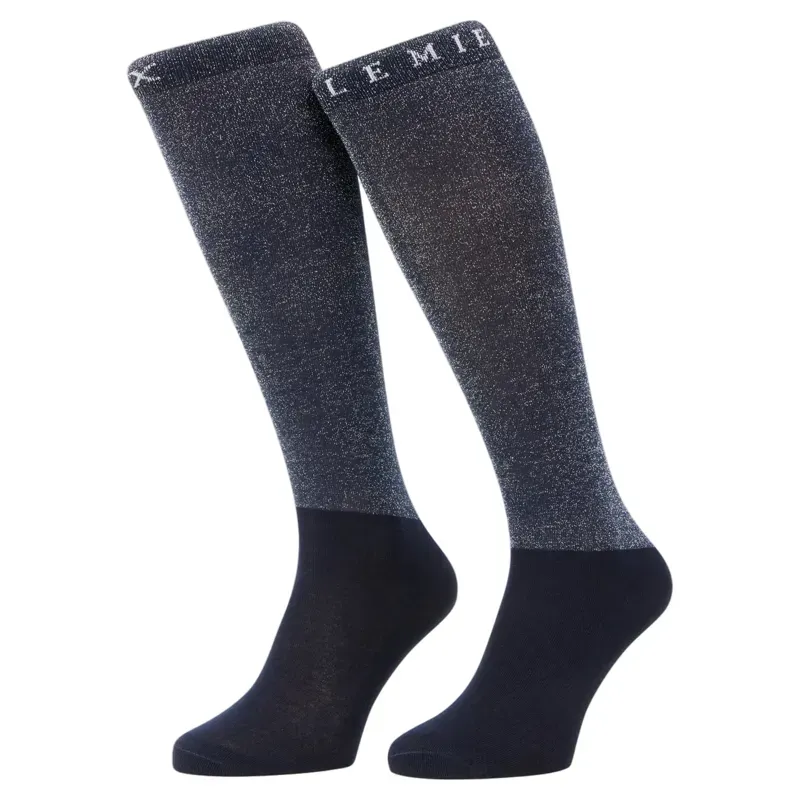 LeMieux Brilliance Womens Competition Tall Riding Socks - Navy