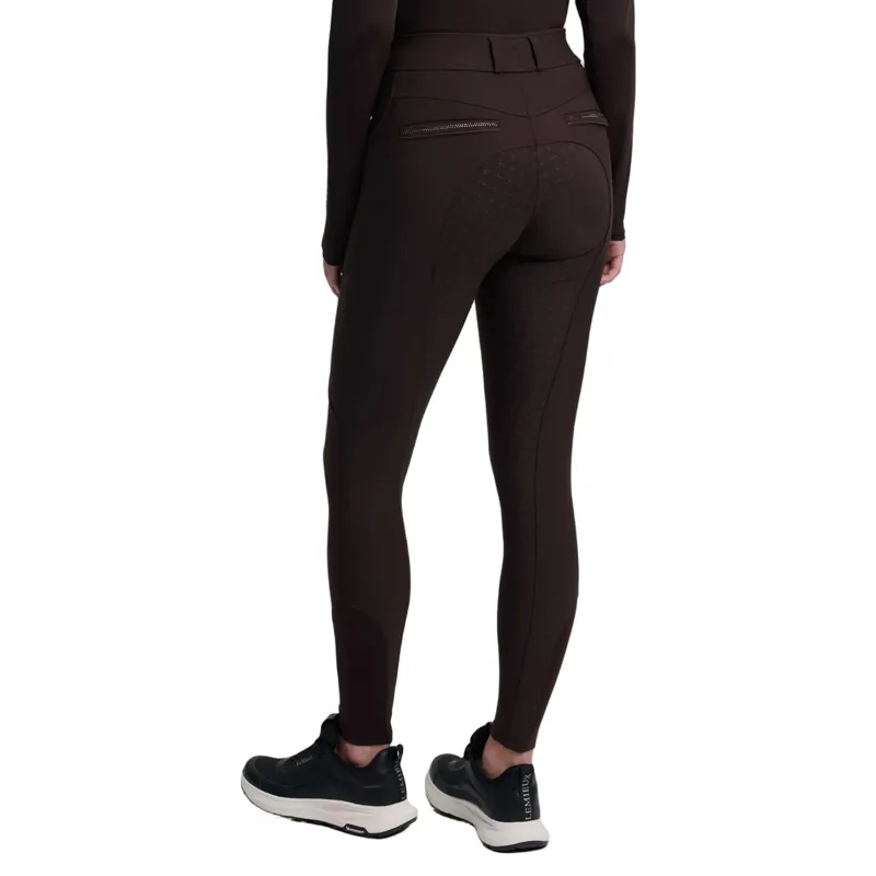 LeMieux Brilliance Full Grip Womens Breeches - Espresso-1