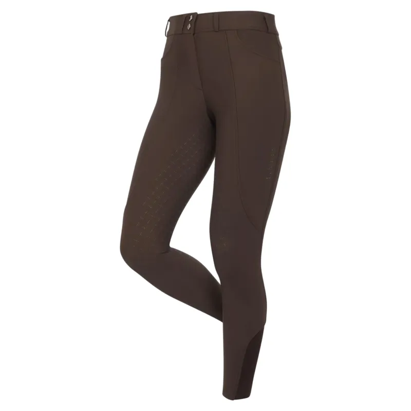 LeMieux Brilliance Full Grip Womens Breeches - Espresso-2