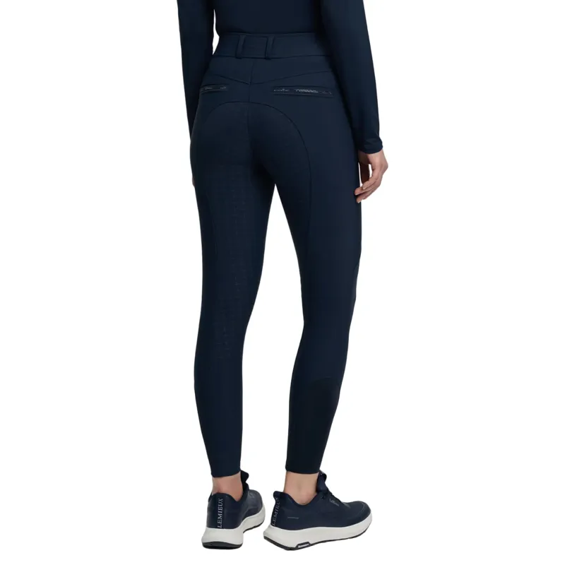 LeMieux Brilliance Full Grip Womens Breeches - Navy-2
