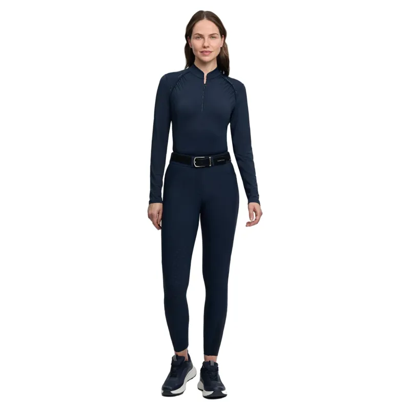 LeMieux Brilliance Full Grip Womens Breeches - Navy-6