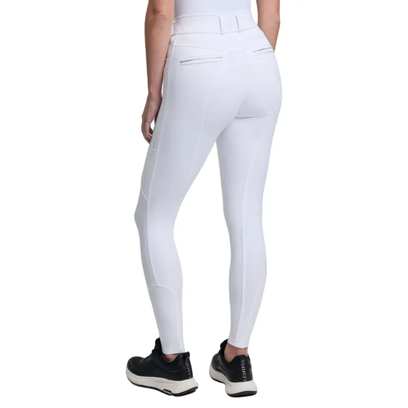 LeMieux Brilliance Womens Full Grip Competition Breeches - White-2