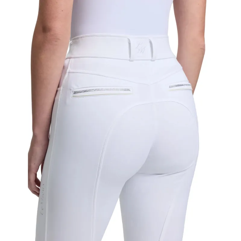 LeMieux Brilliance Womens Full Grip Competition Breeches - White-3