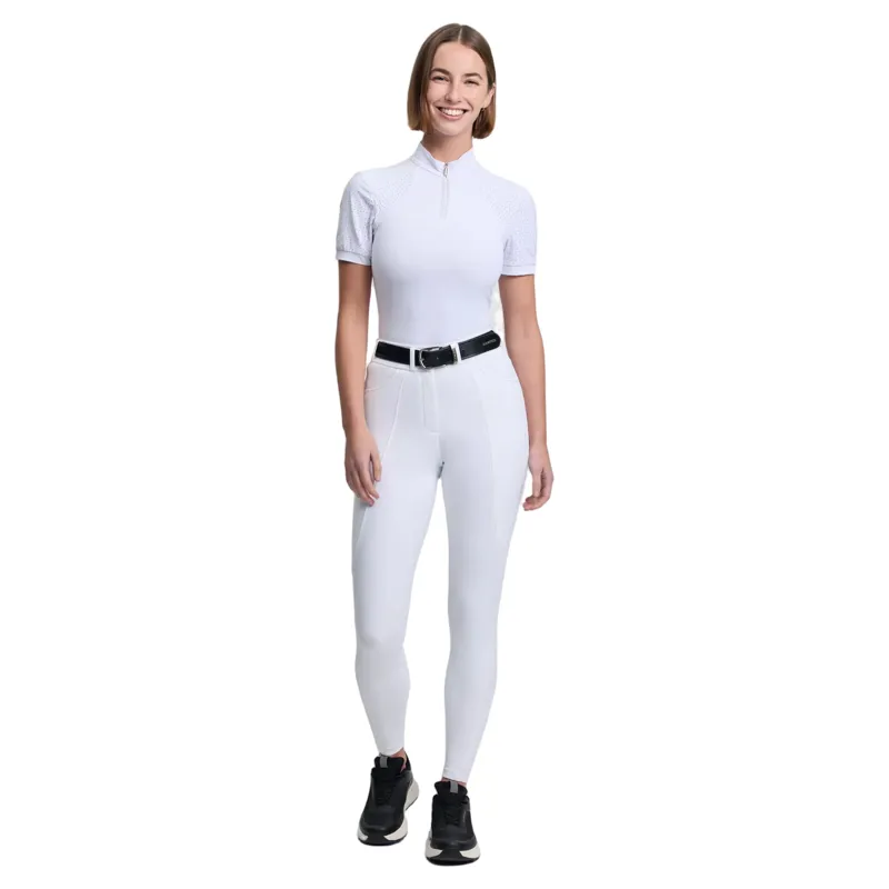 LeMieux Brilliance Womens Full Grip Competition Breeches - White-6