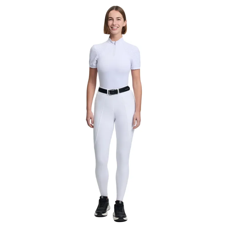 LeMieux Brilliance Womens Knee Grip Breeches - White-5