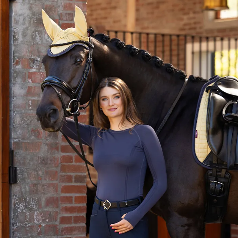 LeMieux Britney Ladies Seamless Long Sleeve Top - Dusk-6