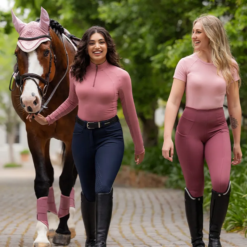 LeMieux Britney Ladies Seamless Short Sleeve Top - Blossom-7