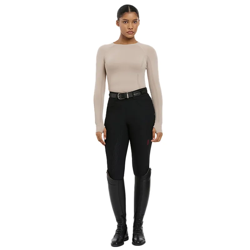 LeMieux Britney Ladies Seamless Long Sleeve Top - Almond-4