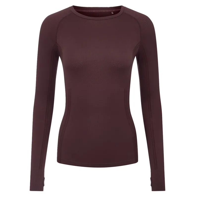 LeMieux Britney Womens Seamless Long Sleeve Top - Damson-1