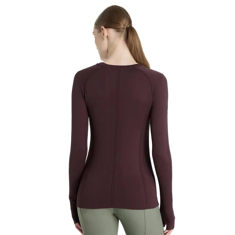 LeMieux Britney Womens Seamless Long Sleeve Top - Damson-3