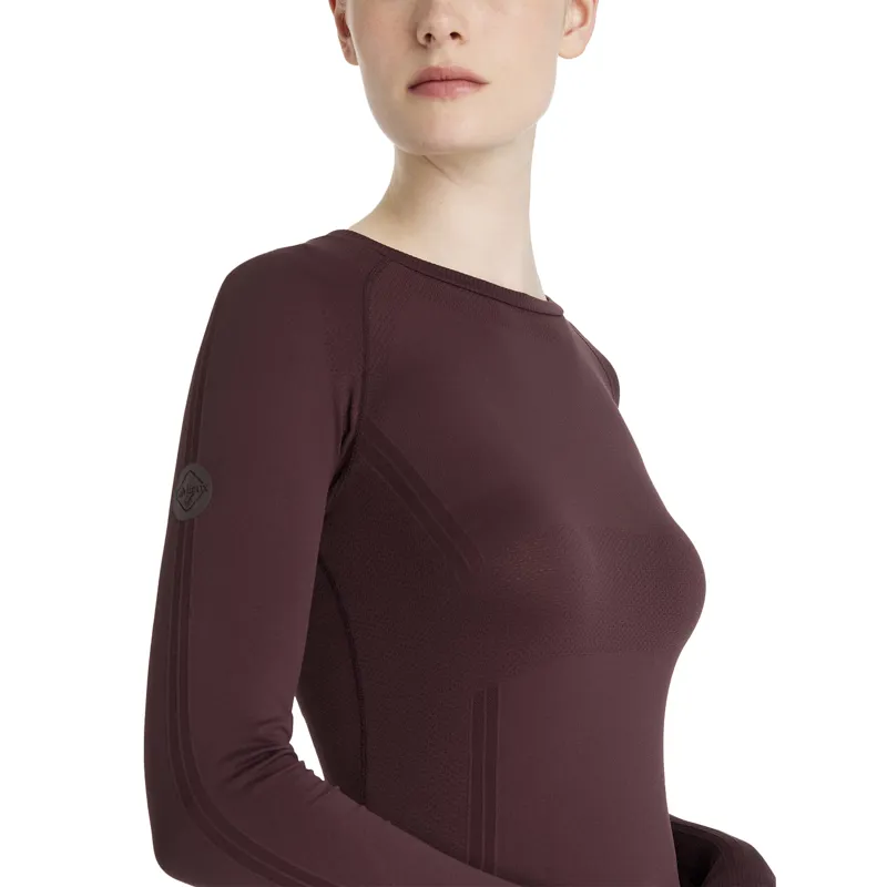 LeMieux Britney Womens Seamless Long Sleeve Top - Damson-4