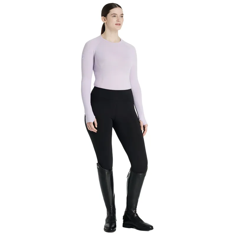 LeMieux Britney Womens Seamless Long Sleeve Top - Lilac-3