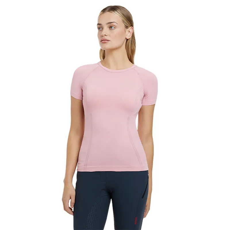 LeMieux Britney Ladies Seamless Short Sleeve Top - Blossom