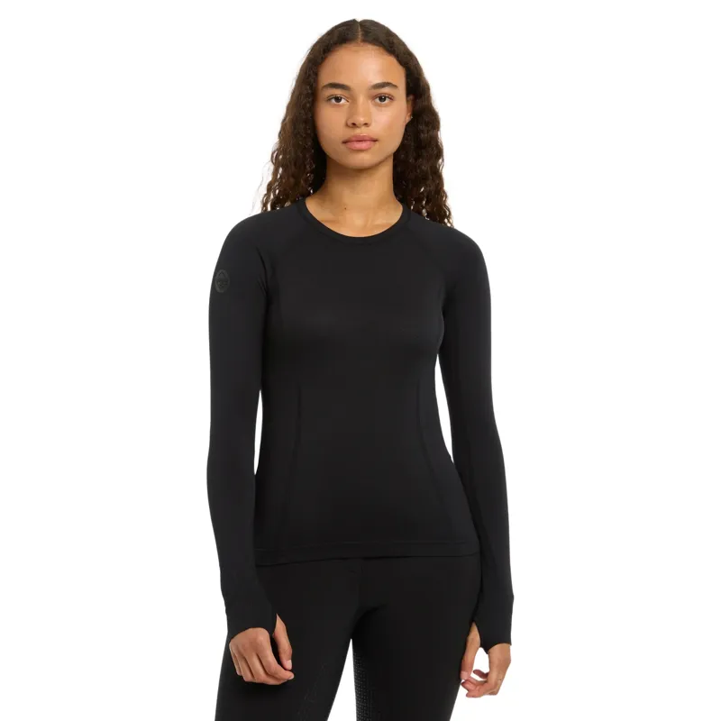 LeMieux Britney Womens Seamless Long Sleeve Top - Black