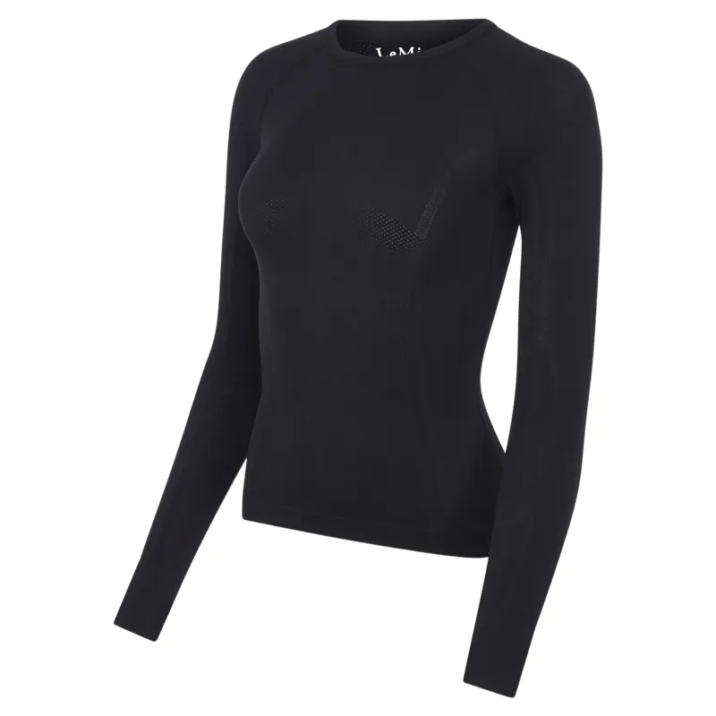LeMieux Britney Womens Seamless Long Sleeve Top - Black-3