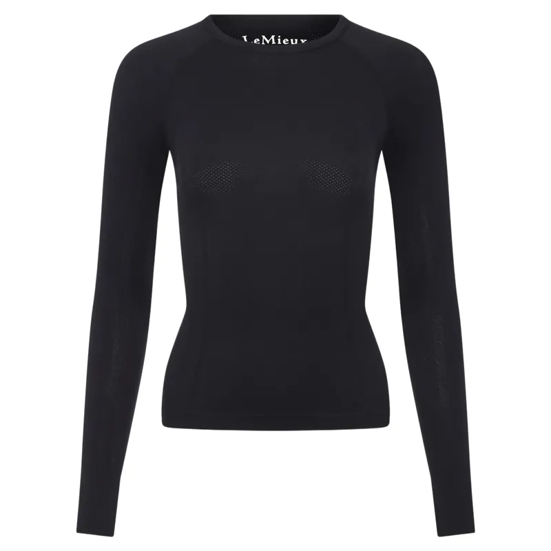 LeMieux Britney Womens Seamless Long Sleeve Top - Black-2