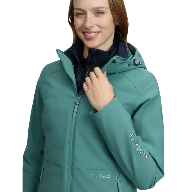 LeMieux Brooke Hybrid 3-in-1 Womens Waterproof Jacket - Aloe-8