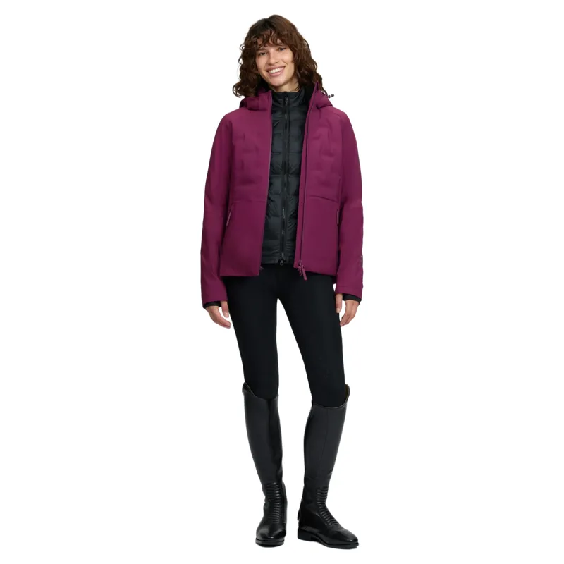 LeMieux Brooke Hybrid 3-in-1 Womens Waterproof Jacket - Blackberry-8