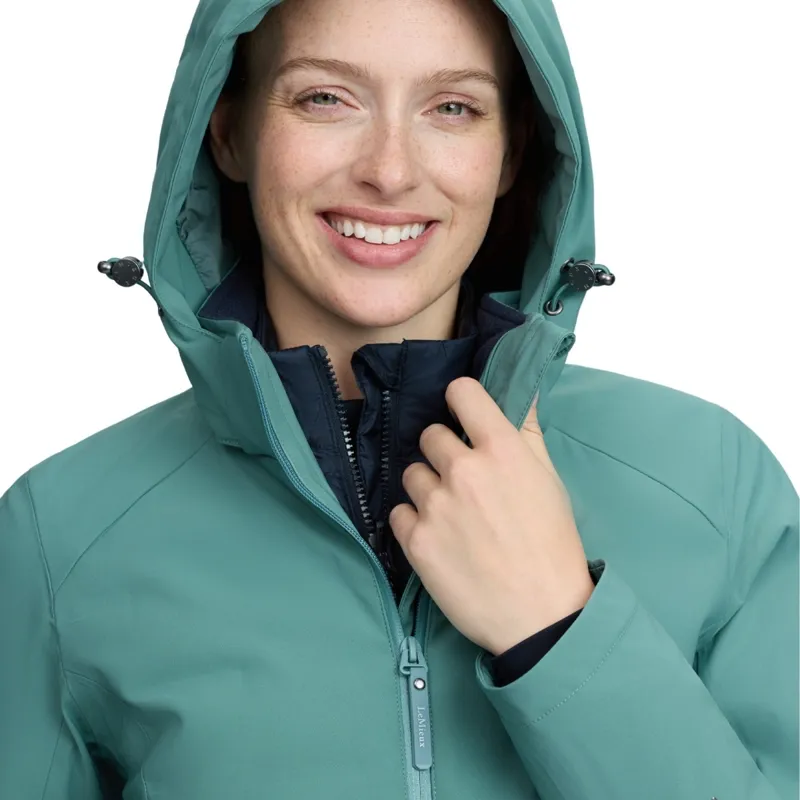 LeMieux Brooke Hybrid 3-in-1 Womens Waterproof Jacket - Aloe-11