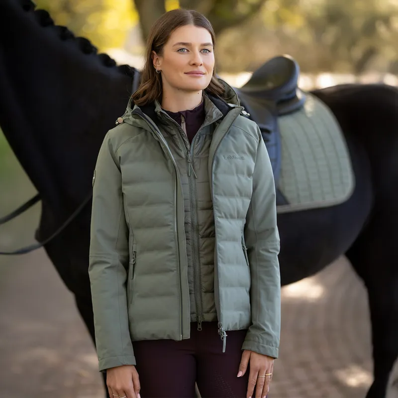 LeMieux Brooke Hybrid 3-in-1 Womens Waterproof Jacket - Rosemary-8