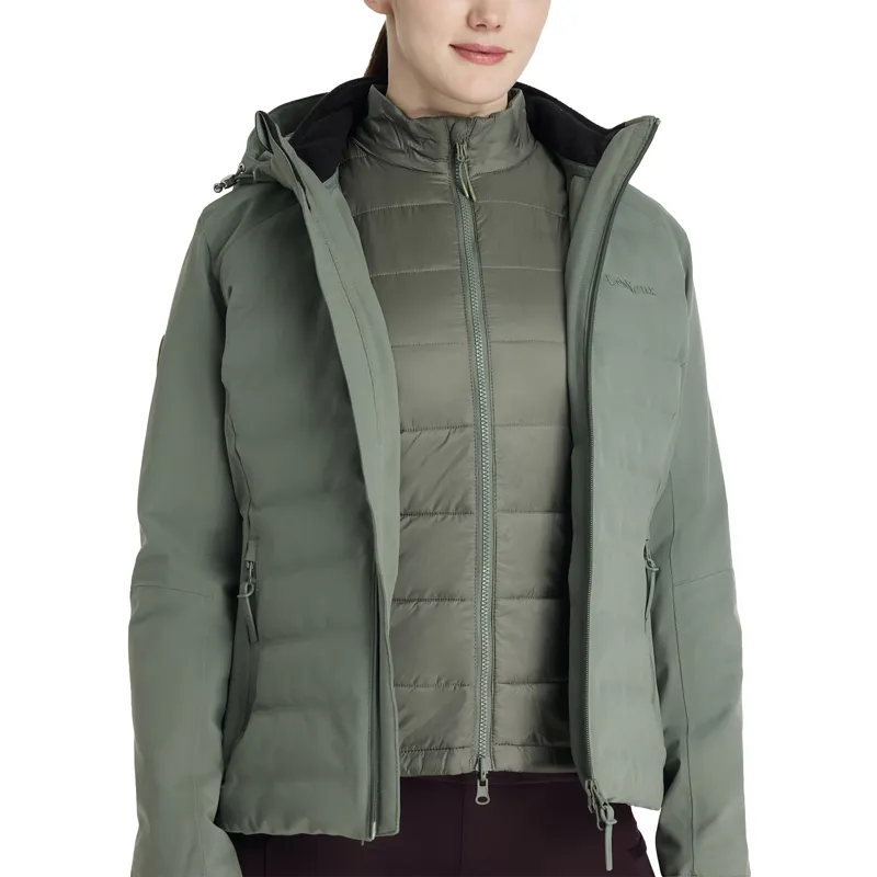 LeMieux Brooke Hybrid 3-in-1 Womens Waterproof Jacket - Rosemary-2