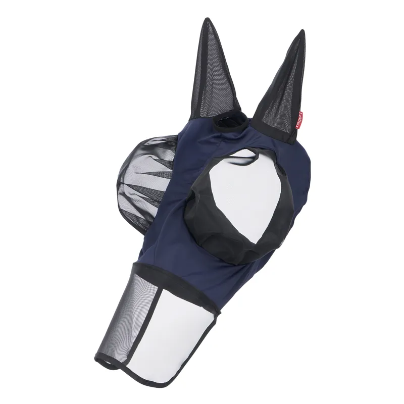 LeMieux Bug Relief Full Fly Mask - Navy-2