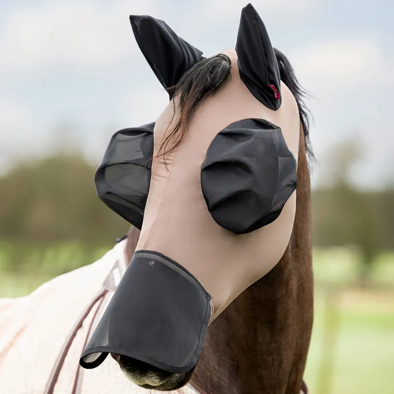 LeMieux Bug Relief Full Fly Mask - Walnut