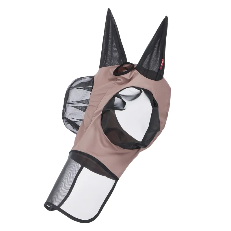 LeMieux Bug Relief Full Fly Mask - Walnut-1