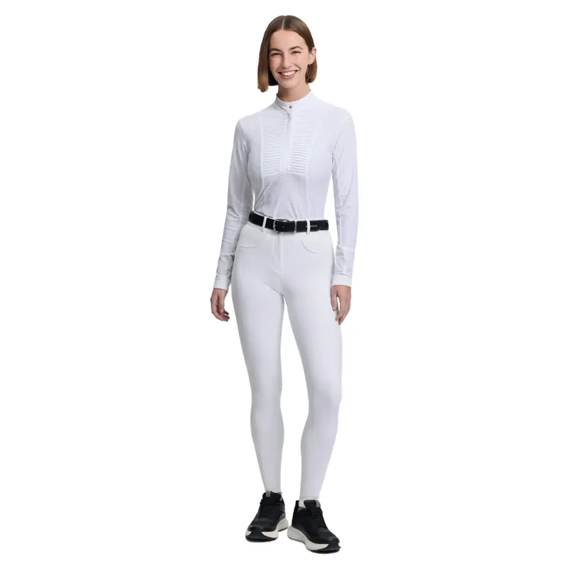 LeMieux Cami Sculpt Full Grip Womens Competition Breeches - White-2