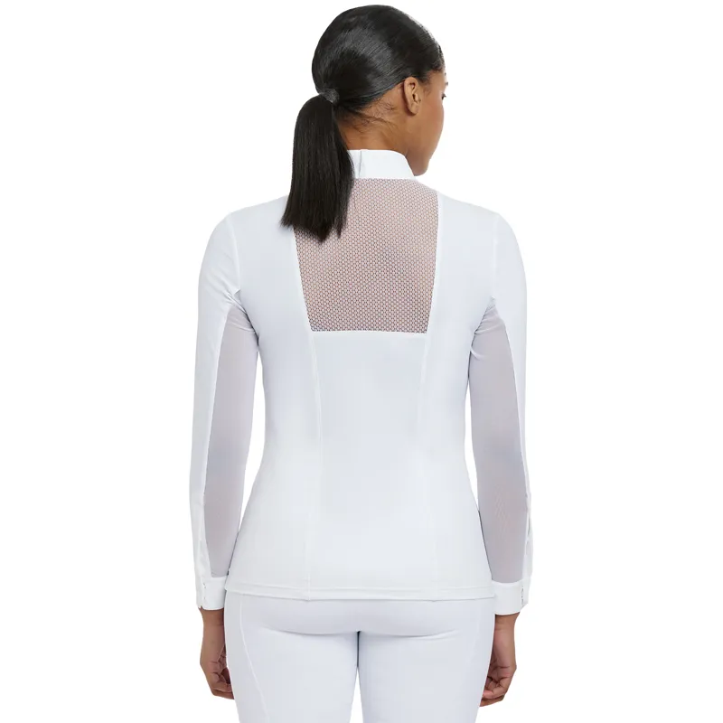 LeMieux Camille Womens Long Sleeve Show Shirt - White-1