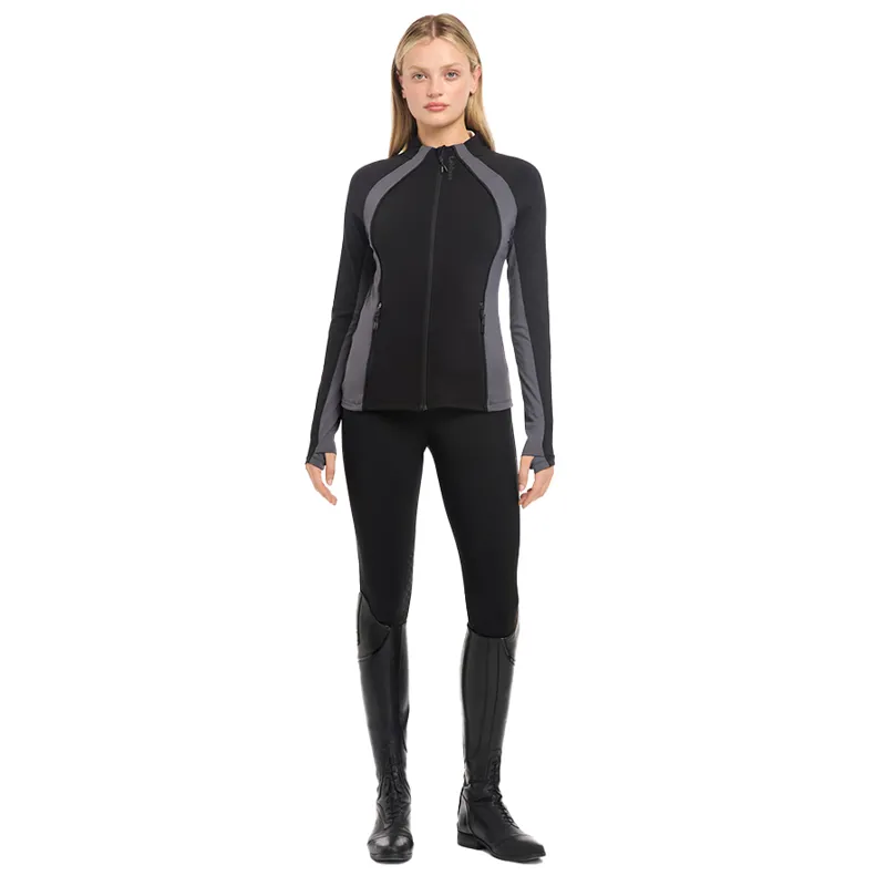 LeMieux Carly Ladies Zip Through Top - Black-11